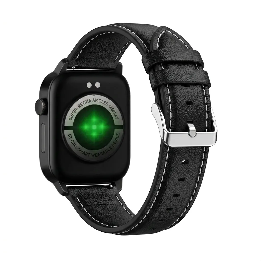 Leather Strap 22mm (Black)